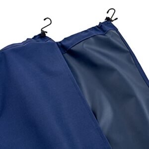 RoadPro RPCCDBL Dark Blue 2-Piece Deluxe Privacy Cab Curtain