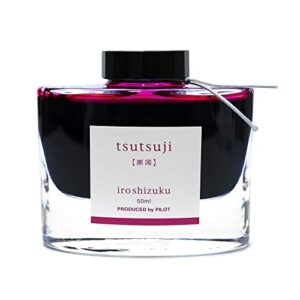 pilot iroshizuku fountain pen ink - 50 ml bottle - tsutsuji azalea (magenta) (japan import)