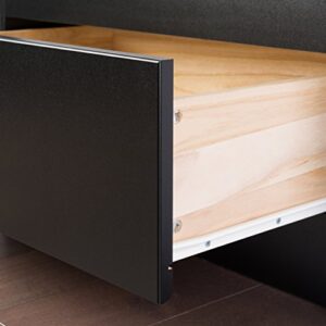 Prepac Twin Mate's Platform Storage Bed with 3 Drawers, Black