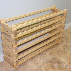 Stackable Wine Rack-72 Bottles Modular Hardwood Wine Racks, Very Easy to Put Together