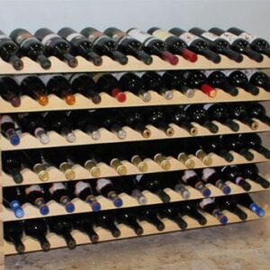 Stackable Wine Rack-72 Bottles Modular Hardwood Wine Racks, Very Easy to Put Together