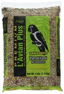 l'avian plus parrot food no sunflower, 4 lb