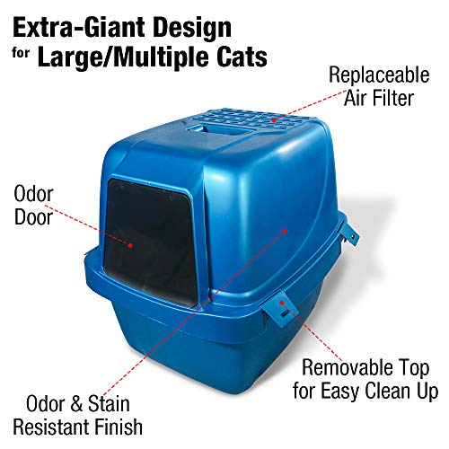 Van Ness CP77 Enclosed Sifting Cat Pan/Litter Box, Extra Large (225026)