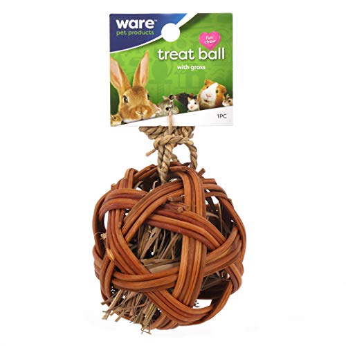 Ware Manufacturing Willow Edible Small Pet Ball Chew Treat, 4-Inch