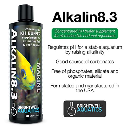 Brightwell Aquatics Alkalin8.3 - Concentrated KH Buffer Supplement for All Marine and Reef Aquariums