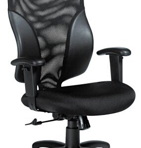 Global Tye Mesh Management Series High-Back Swivel/Tilt Chair, Black