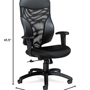 Global Tye Mesh Management Series High-Back Swivel/Tilt Chair, Black