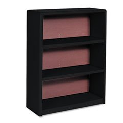 safco products 7171bl valuemate economy bookcase, 3-shelf, black