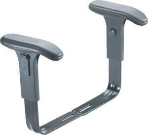 safco products task master adjustable t-pad armrest set for use with task master chairs, sold separately, black