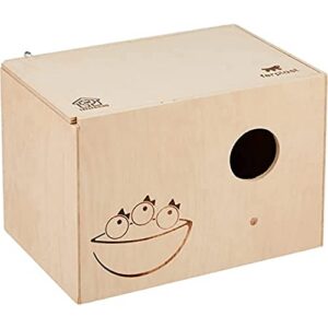 ferplast bird box, bird house nesting box, nest birds, fsc wood