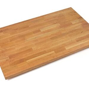 John Boos CHYKCT3025-V Cherry Kitchen Counter Top with Varnique Finish, 1.5" Thickness, 30" x 25"