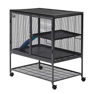 midwest homes for pets deluxe critter nation single unit small animal cage (model 161),gray quartz