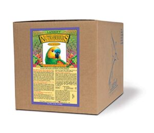 lafeber's sunny orchard nutri-berries pet bird food, made with non-gmo and human-grade ingredients, for parrots, 20 lb