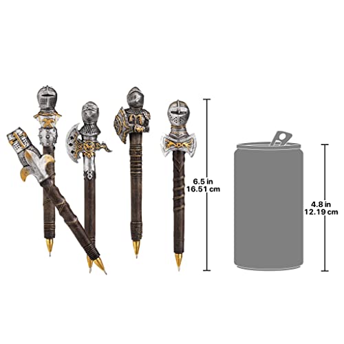 Design Toscano CL993664 Knights of the Realm: Battle Armor Pen C..., Set of 5,Full Color