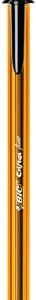 BIC Cristal Original, Ballpoint Pens, Every-Day Biro Pens with Fine Point (0.8 mm), Ideal for School and Office, Black, Pack of 50