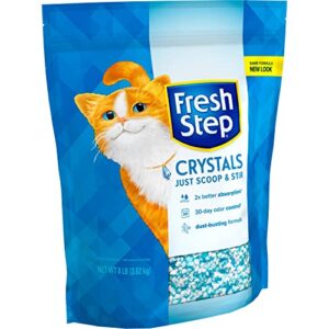 Fresh Step Crystals, Premium Cat Litter, Scented, 8 Pounds