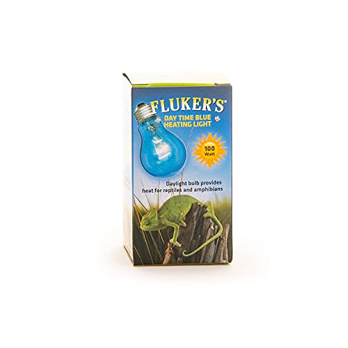 Fluker's Reptile Incandescent Blue Daylight Bulb for Reptiles and Amphibians, 100 Watt