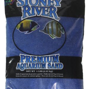 Stoney River Blue Aquatic Sand Freshwater and Marine Aquariums, 5-Pound Bag