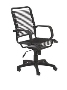 eurø style bradley bungie office chair, l: 27 w: 23 h: 37.5-43 sh: 17.5-23, black