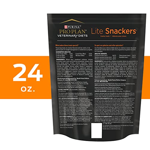 Purina Pro Plan Veterinary Diets Lite Snackers Canine Dog Treats - 24 oz. Pouch