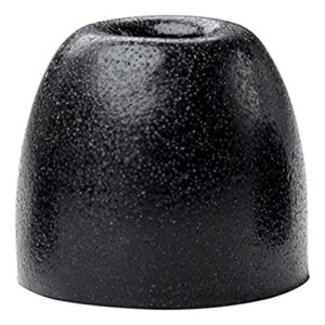 shure eabkf1 replacement black foam sleeves for shure sound isolating earphones - medium (100-pack)