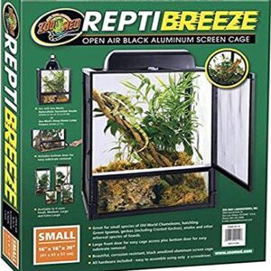 Zoo Med ReptiBreeze Open Air Screen Cage, Small, 16 x 16 x 20-Inches