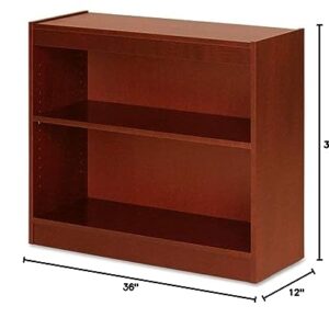 Lorell Bookcase, 36" x 12" x 30", Cherry