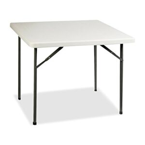 lorell banquet folding table, platinum/gray