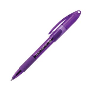 RSVP Mini Ballpoint Pen, (1.0mm) Medium Line, Assorted Ink (A/B/C/D/F/P/S/V) w/Key Ring, 8-Pk (BK91MNBP8M)