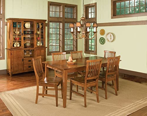 Homestyles Arts & Crafts 7 Piece Dining Set, Oak