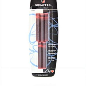 Sheaffer Skrip Fountain Pen Ink Cartridges Red - Pack of Five