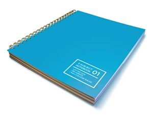 livescribe 8.5 x 11 3-subject notebook #1, blue