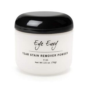 eye envy - tear stain remover powder- for dogs and cats, 4oz - safe and natural