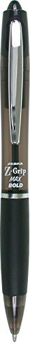 Zebra Pen Z-Grip MAX Ballpoint Retractable Pen, Black Ink, Bold, Dozen (20510)