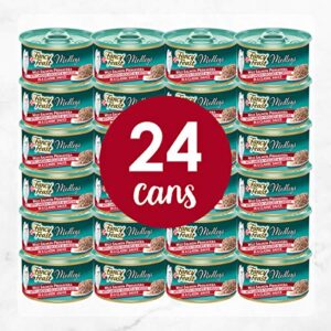 Purina Fancy Feast Wet Cat Food Medleys Wild Salmon Primavera With Tomatoes Carrots and Spinach in Silky Broth - (24) 3 oz. Cans