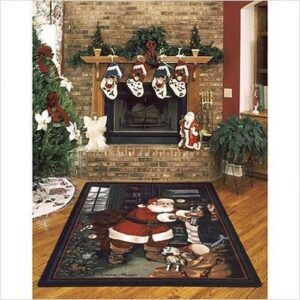 Milliken Holiday Collection Santa's Visit, 3'10"x5'4" Rectangle, Kris Kringle