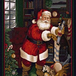 Milliken Holiday Collection Santa's Visit, 3'10"x5'4" Rectangle, Kris Kringle