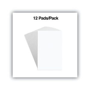 Universal M9-35615 100-Sheet 5 in. x 8 in. Unruled Scratch Pads - White (12-Piece/Pack)