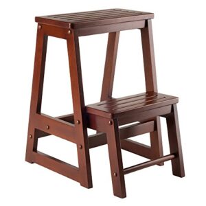 winsome wood -ww stool, antique walnut