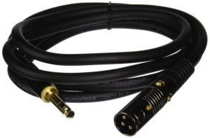monoprice xlr male to 1/4-inch trs male cable - 6 feet - black, 16awg, gold plated, high fidelity and eliminate noise in the recording studio and on stage - premier series