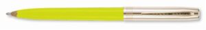 fisher cap-o-matic s200 brass cap w/yellow barrel ballpoint pen - s251g-ye