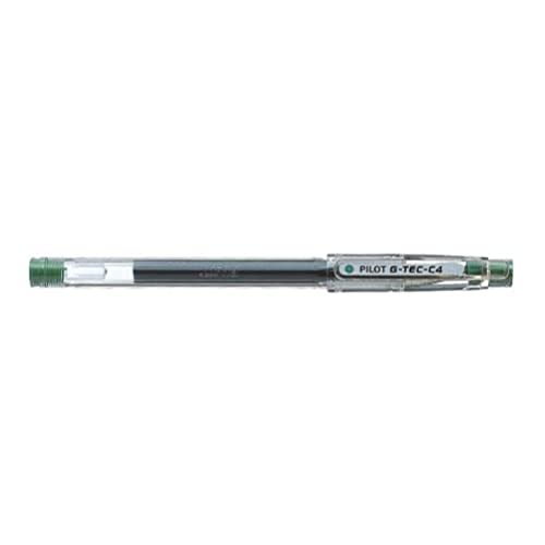 PILOT G - Tec C4 Gel Microtip Rollerball Pen 0.4 mm Tip Green Ink (Box of 12)