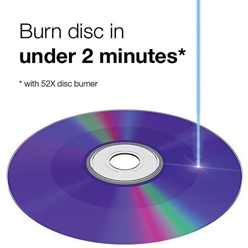 Verbatim CD-R 700MB 52X Silver Inkjet Printable - 50pk Spindle, 50-Disc (95005)