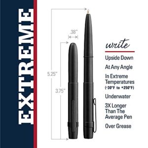 Fisher Space Pen Bullet Pen - 400 Series -X-Mark Flat Cap - Matte Black - Gift Boxed