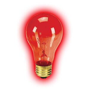 Zilla Reptile Terrarium Heat Lamps Incandescent Bulb, Night Red, 75W