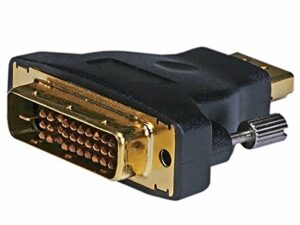 monoprice 102689 m1-d (p&d) male to hdmi female adapter, gold plated (102689)