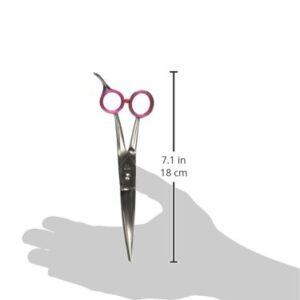 Geib Gator Stainless Steel Bent Shank Curved Pet Grooming Shears, 7-1/2-Inch