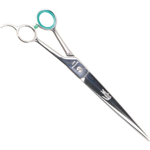 Geib Pet Grooming Straight Shears with Crocodile Tri-Fold Case, 9-1/2-Inch