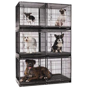 Pro Select Steel Modular Cage with Plastic Tray, Black