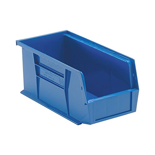 Quantum Storage Systems QUS230 Plastic Storage Stacking Ultra Bin, 10-Inch by 5-Inch by 5-Inch, Blue, Case of 12